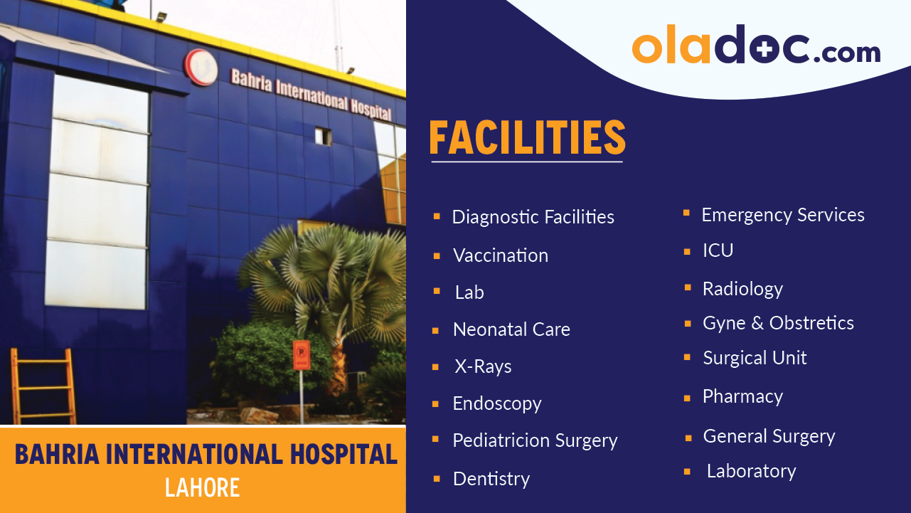 Facilities at Bahria International Hospital Lahore